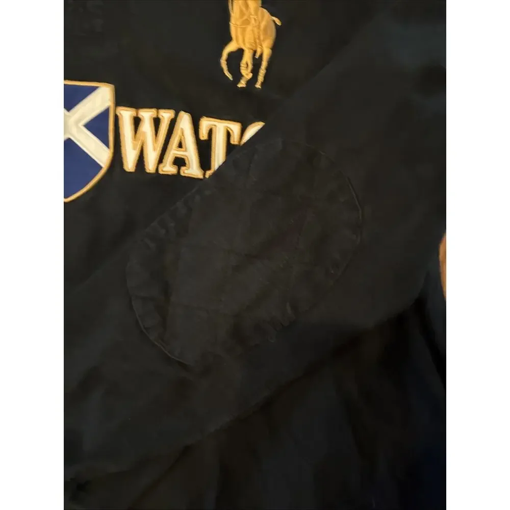 Vintage 90s Polo Ralph Lauren Blackwatch Long Sleeve size XXL Black